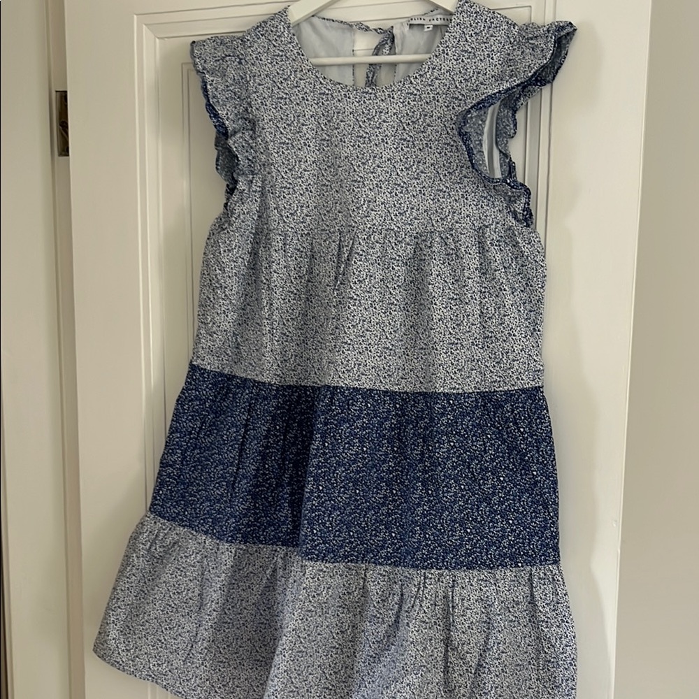English Factory Blue Floral Dress